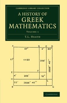 portada A History of Greek Mathematics: 1 (Cambridge Library Collection - Classics) (en Inglés)