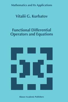 portada functional differential operators and equations (en Inglés)