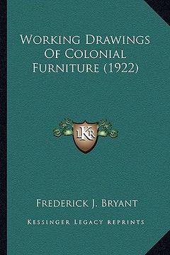 portada working drawings of colonial furniture (1922)