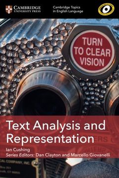portada Text Analysis and Representation (Cambridge Topics in English Language)