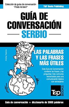 portada Guía de Conversación Español-Serbio y Vocabulario Temático de 3000 Palabras: 267 (Spanish Collection)