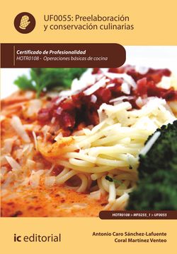 portada Preelaboración y Conservación Culinarias. Hotr0108 - Operaciones Básicas de Cocina