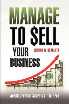 portada manage to sell your business (en Inglés)