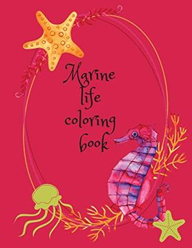 portada Marine Life Coloring Book (in English)