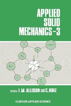 portada applied solid mechanics: 3rd conference (en Inglés)