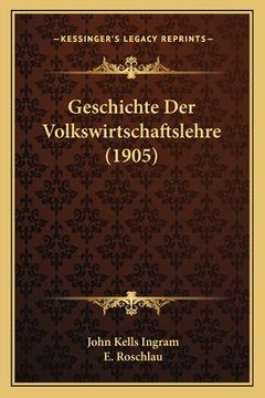 portada Geschichte Der Volkswirtschaftslehre (1905) (en Alemán)