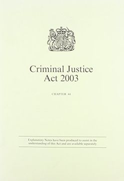 portada Criminal Justice Act 2003 Elizabeth II. Chapter 44