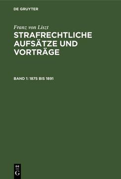 portada 1875 bis 1891 (en Alemán)