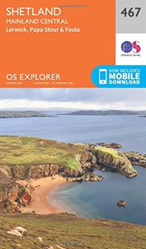 portada Shetland - Mainland Central (OS Explorer Active Map)