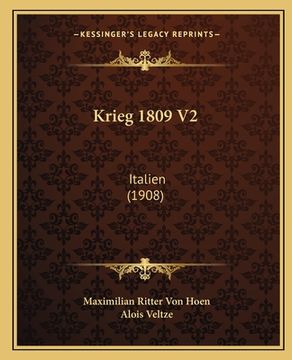 portada Krieg 1809 V2: Italien (1908) (en Alemán)