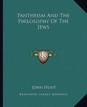 portada pantheism and the philosophy of the jews (in English)