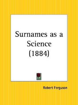 portada surnames as a science (en Inglés)