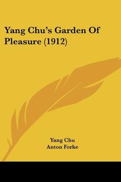 portada yang chu's garden of pleasure (1912)