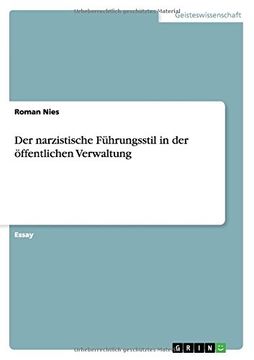 portada Der narzistische Führungsstil in der öffentlichen Verwaltung (German Edition)