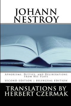 portada Johann Nestroy: Aphorisms, Ditties, and Deliberations from His Plays (in English)