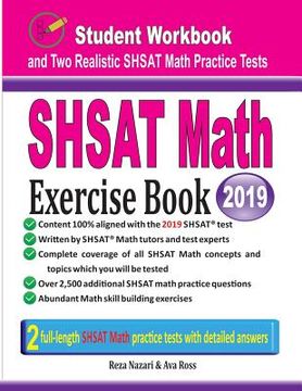 portada SHSAT Math Exercise Book: Student Workbook and Two Realistic SHSAT Math Tests (en Inglés)