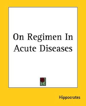 portada on regimen in acute diseases (en Inglés)