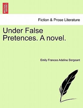 portada under false pretences. a novel. (en Inglés)