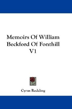 portada memoirs of william beckford of fonthill v1