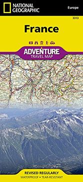 portada national geographic adventure map france (en Inglés)