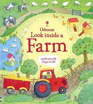 portada Look Inside a Farm (Usborne Look Inside) (en Inglés)