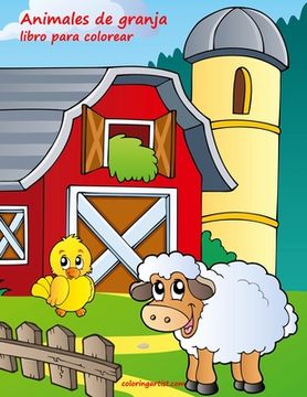 portada Animales de granja libro para colorear 1