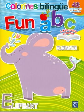 portada Colorines bilingüe FUN ABC- Elefante