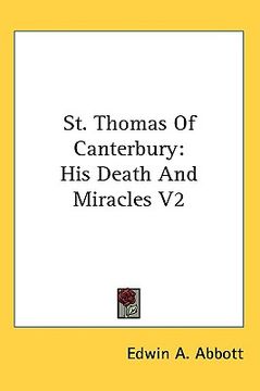 portada st. thomas of canterbury: his death and miracles v2 (en Inglés)