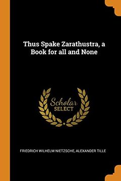 portada Thus Spake Zarathustra, a Book for all and None 