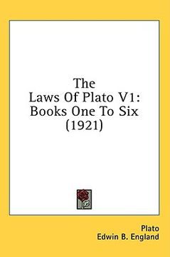 portada the laws of plato v1: books one to six (1921) (en Inglés)