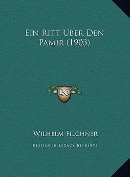 portada Ein Ritt Uber Den Pamir (1903)