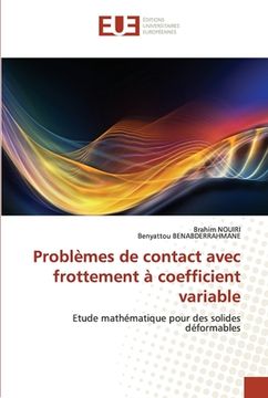 portada Problèmes de contact avec frottement à coefficient variable (in French)