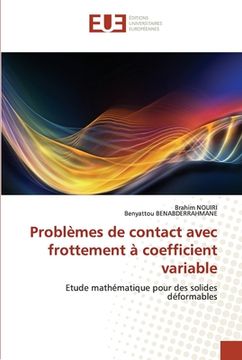 portada Problèmes de contact avec frottement à coefficient variable