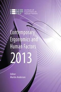 portada contemporary ergonomics and human factors 2013: proceedings of the international conference on ergonomics & human factors 2013, cambridge, uk, 15-18 a (en Inglés)