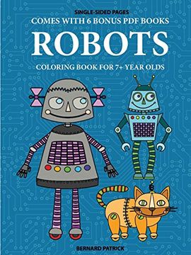 portada Coloring Book for 7+ Year Olds (Robots) (en Inglés)