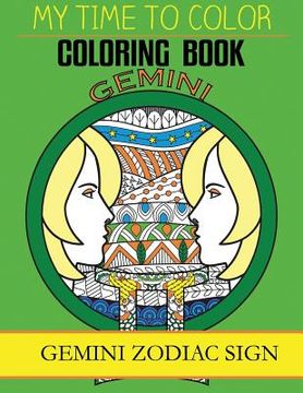 portada Gemini Zodiac Sign - Adult Coloring Book (in English)