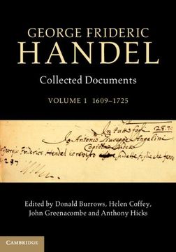 portada George Frideric Handel: Volume 1, 1609-1725: Collected Documents (Collected Documents of George Frideric Handel)