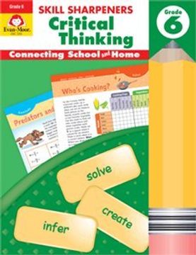 portada Skill Sharpeners Critical Thinking, Grade 6 (en Inglés)