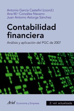 portada contabilidad financiera. análisis y aplicación del pgc de 2007