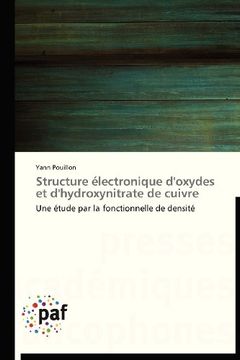 portada Structure Electronique D'Oxydes Et D'Hydroxynitrate de Cuivre