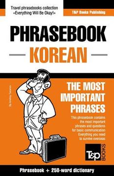 portada English-Korean phrasebook and 250-word mini dictionary (in English)
