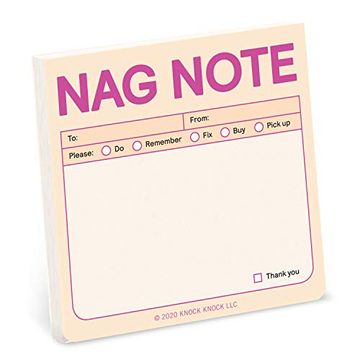 portada Nag Note (Fresh Look): Sticky Note (en Inglés)