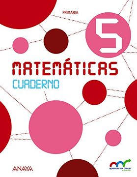 portada Matemáticas 5. Cuaderno. (Aprender es crecer en conexión)
