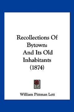 portada recollections of bytown: and its old inhabitants (1874)
