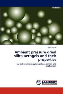 portada ambient pressure dried silica aerogels and their properties (en Inglés)