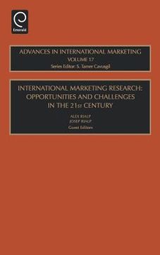 portada international marketing research: opportunities and challenges in the 21st century (en Inglés)