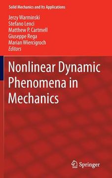 portada nonlinear dynamic phenomena in mechanics (en Inglés)