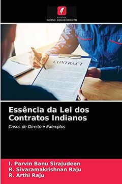 portada Essência da lei dos Contratos Indianos: Casos de Direito e Exemplos (en Portugués)