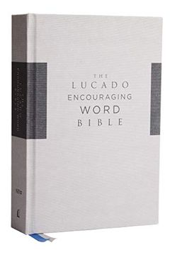 portada Niv, Lucado Encouraging Word Bible, Gray, Cloth Over Board, Comfort Print: Holy Bible, new International Version (en Inglés)