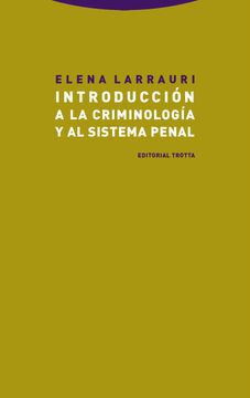 portada Introduccion a la Criminologia y al Sistema Penal (in Spanish)